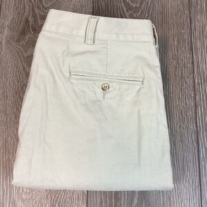 Polo Ralph Lauren Vintage Pants Khaki‎ Brown Men's cotton 35x34 Cuffed Straight